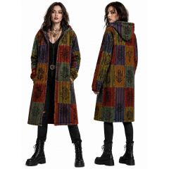 long patchwork jacket